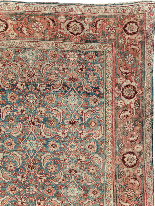 Antique Persian Bidjar Wide Gallery Runner, No.27665 - Gss