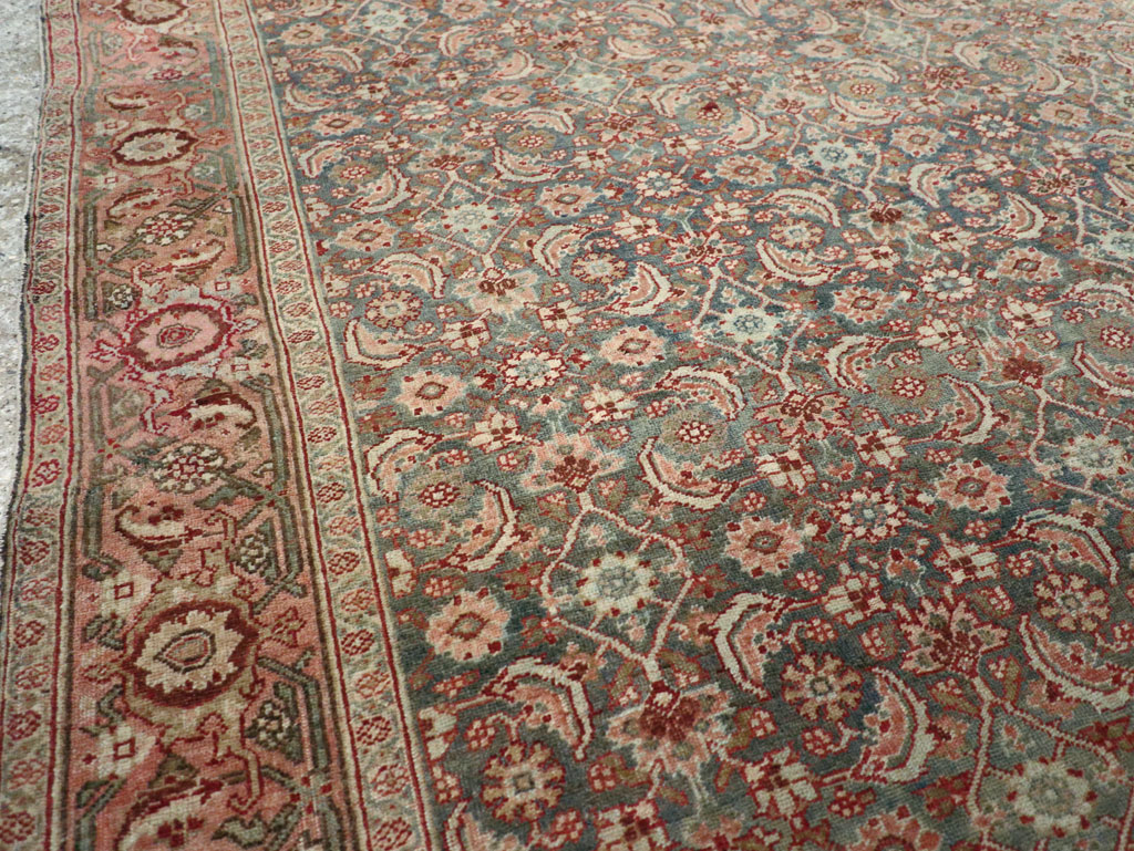 Antique Persian Bidjar Wide Gallery Runner, No.27665 - Gss