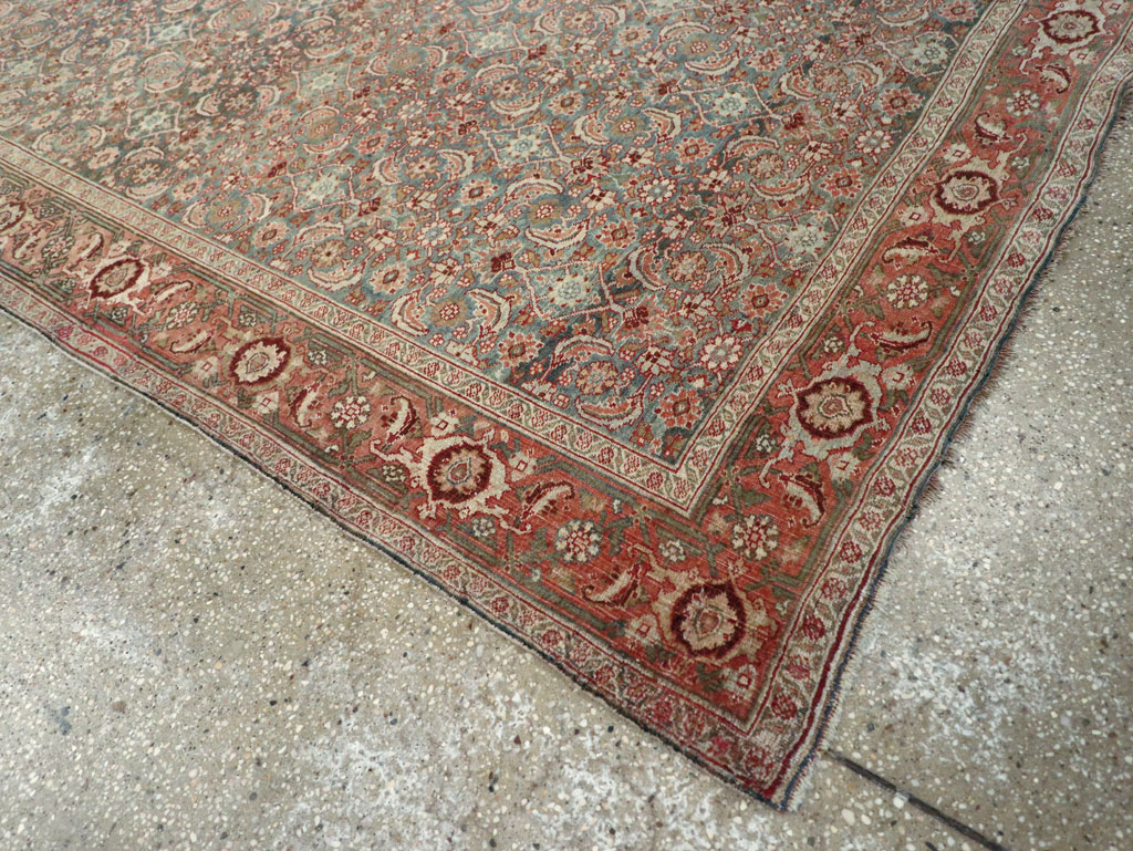 Antique Persian Bidjar Wide Gallery Runner, No.27665 - Gss