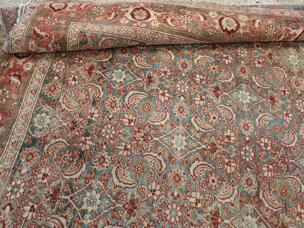 Antique Persian Bidjar Wide Gallery Runner, No.27665 - Gss