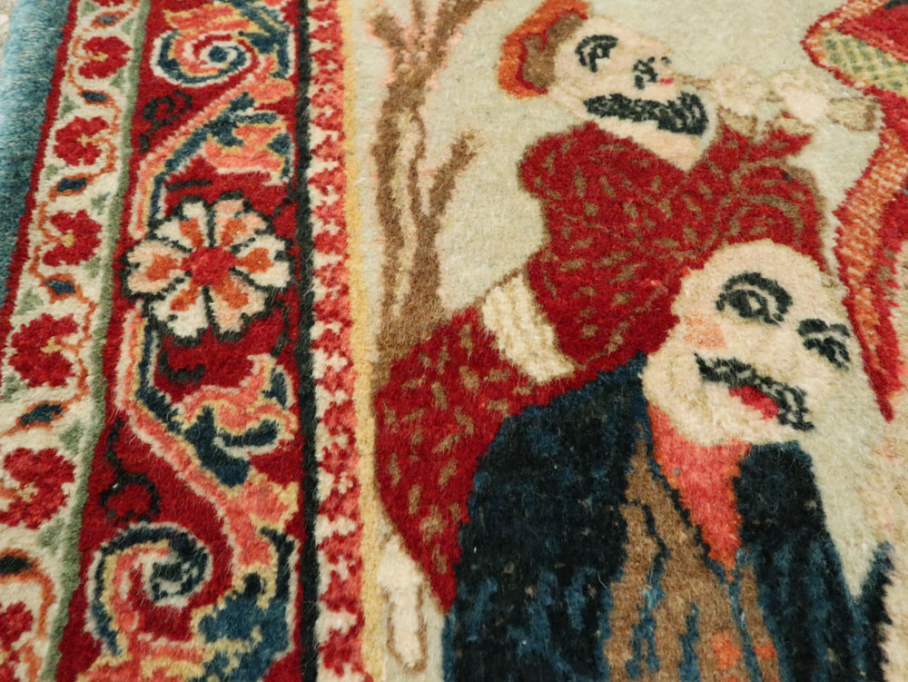 Vintage Persian Pictorial Sarouk, No.27667 - Gss