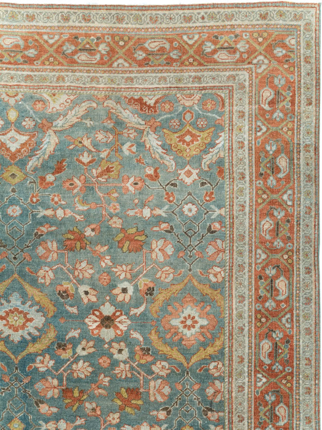 Antique Persian Sarouk Large Gallery Carpet, No.27670 - Gss