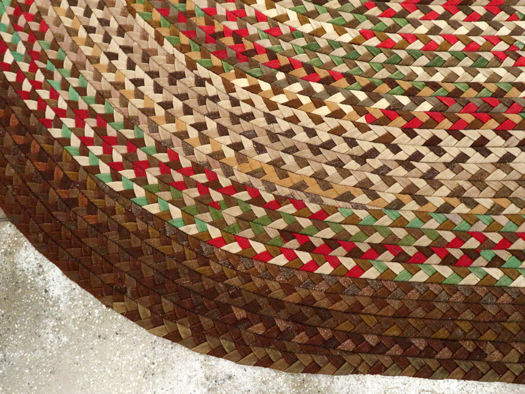Vintage American Braid Rug, No.27671 - Gss