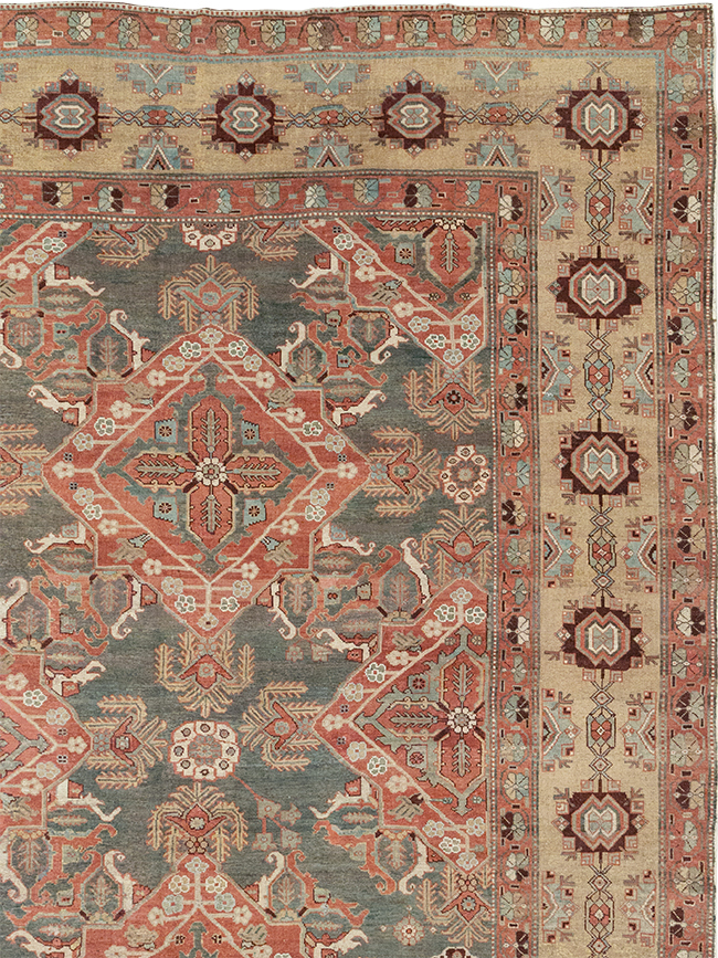 Antique Persian Bakhtiari Large Carpet, No.27692 - Gss