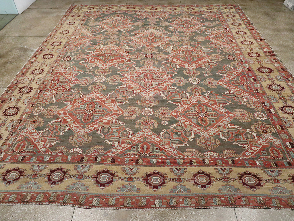 Antique Persian Bakhtiari Large Carpet, No.27692 - Gss
