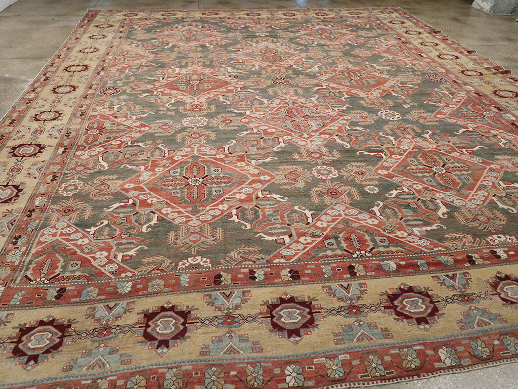 Antique Persian Bakhtiari Large Carpet, No.27692 - Gss