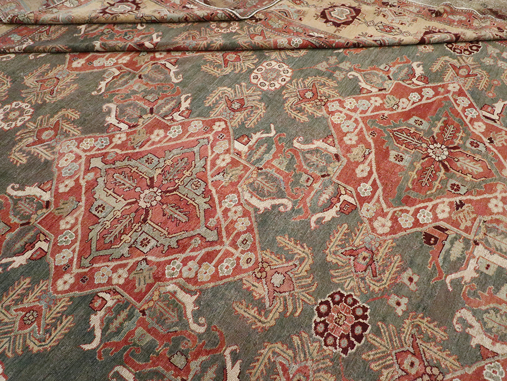 Antique Persian Bakhtiari Large Carpet, No.27692 - Gss