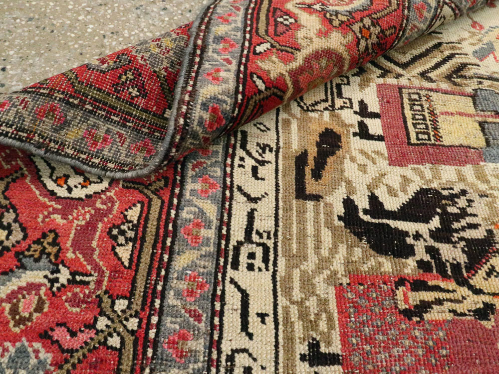 Antique Pictorial Karabagh Rug, No.27693 - Gss