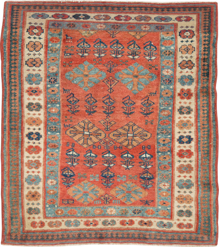 Antique Persian Bakshaish Rug, No.27708 - Gss