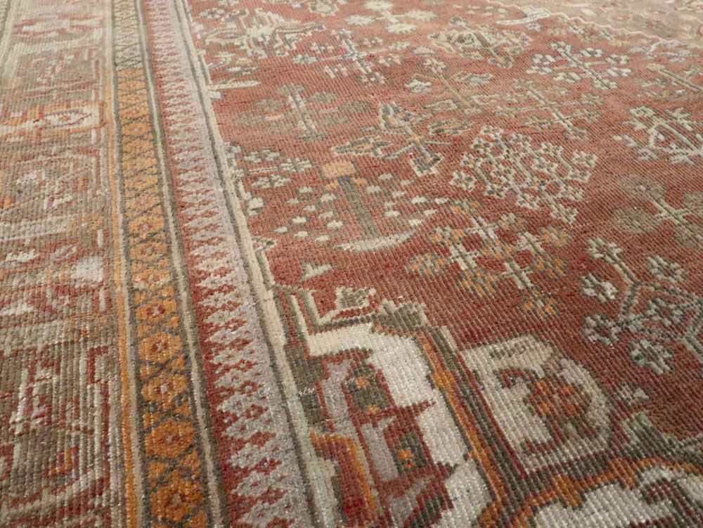 Vintage Persian Joshegan Square Accent Carpet, No.27724 - Gss