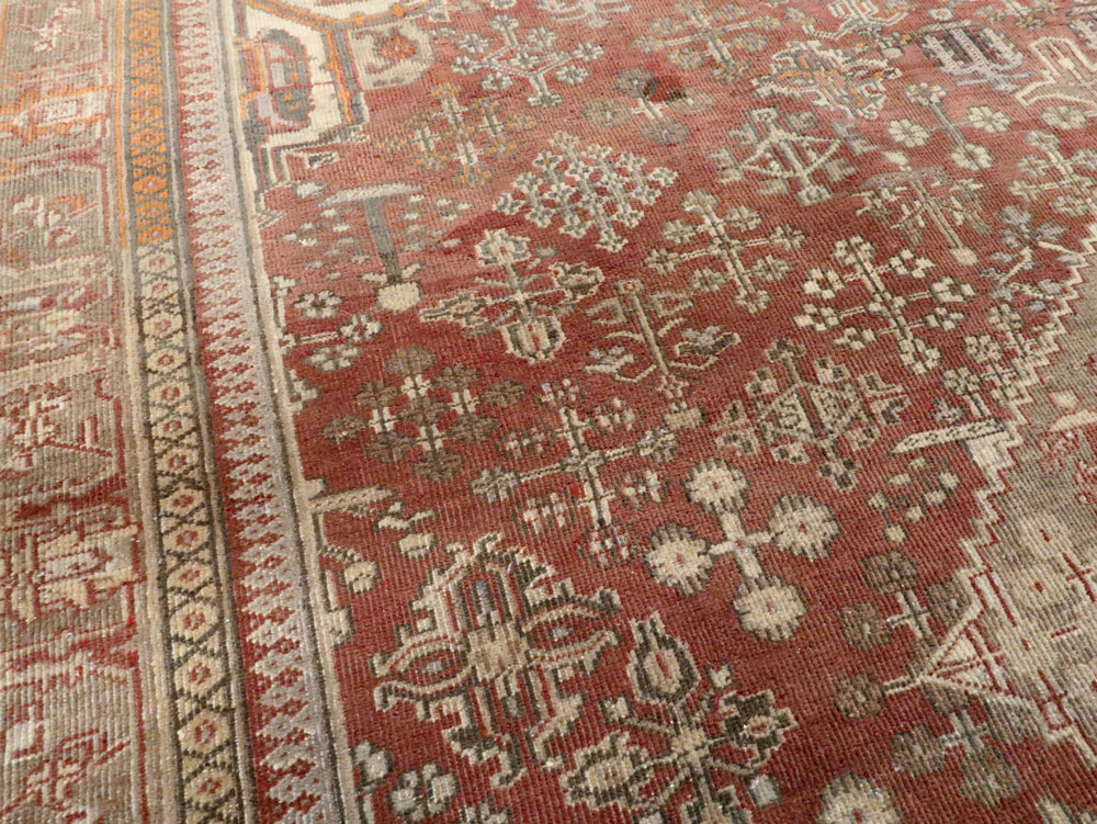 Vintage Persian Joshegan Square Accent Carpet, No.27724 - Gss