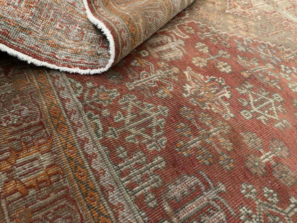 Vintage Persian Joshegan Square Accent Carpet, No.27724 - Gss