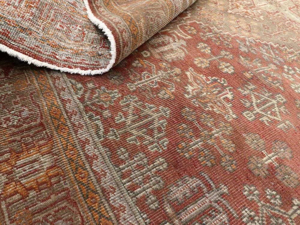 Vintage Persian Joshegan Square Accent Carpet, No.27724 - Gss