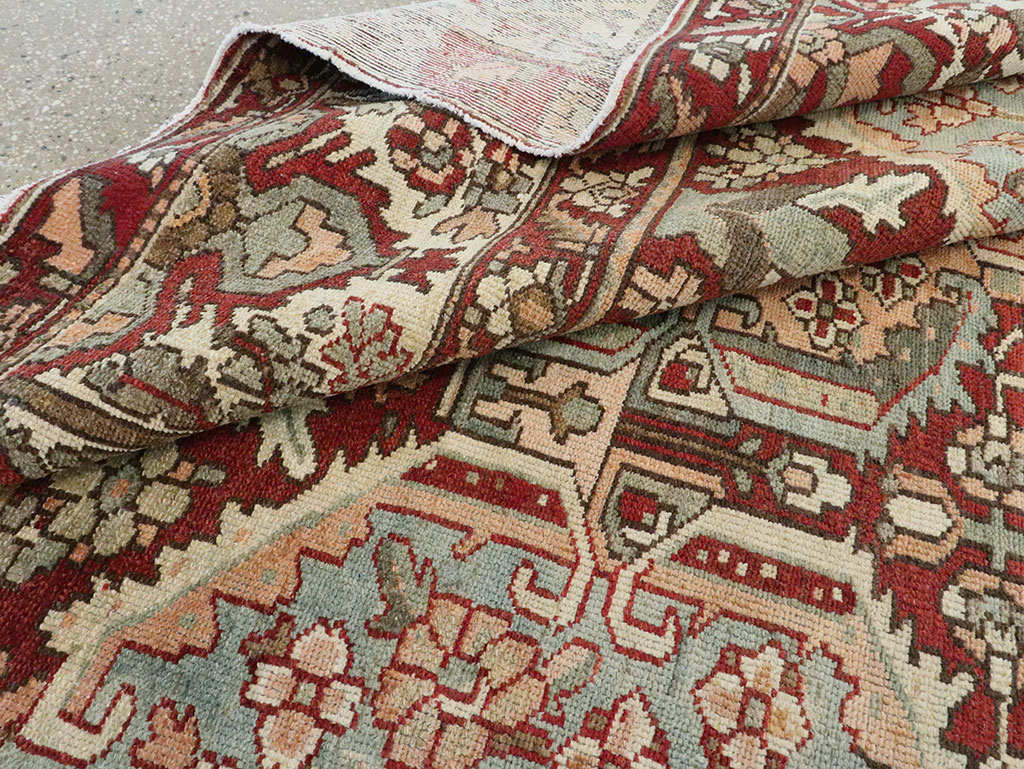 Vintage Persian Bakhtiari Square Room Size Carpet, No.27727 - Gss