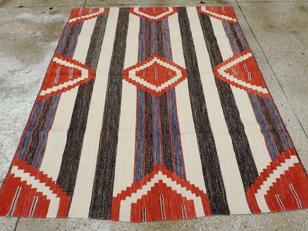 Modern Turkish Flatweave, No.27731 - Gss