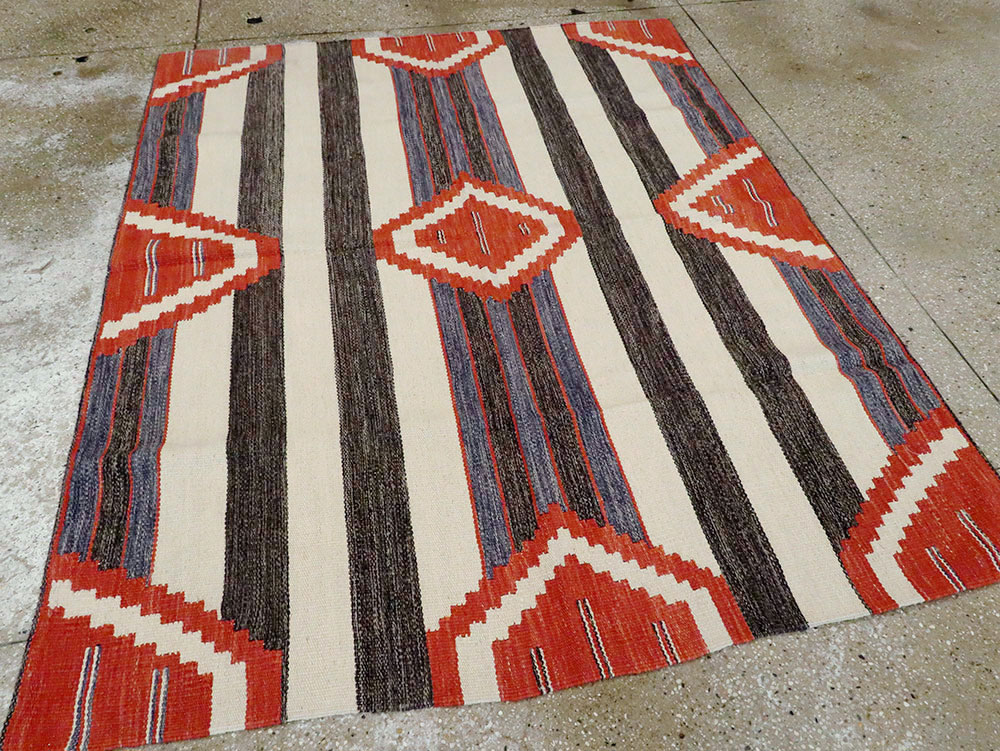 Modern Turkish Flatweave, No.27731 - Gss