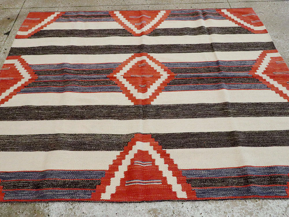 Modern Turkish Flatweave, No.27731 - Gss