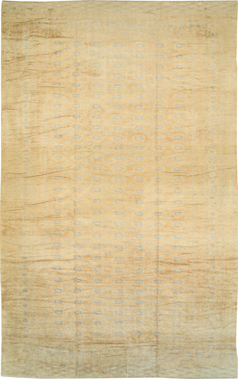 Vintage Central Asian Turkoman Oversize Carpet, No.27736 - Gss