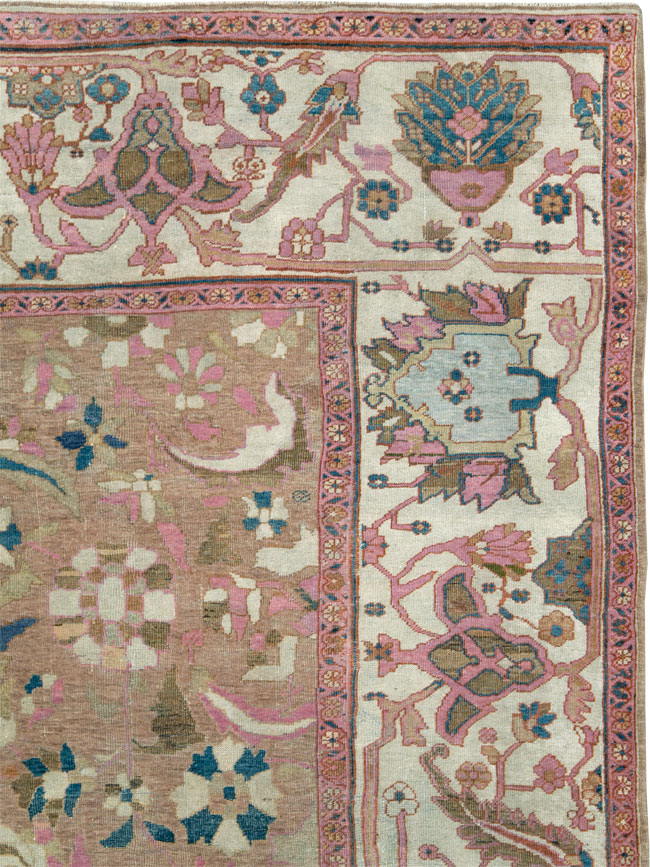 Antique Persian Sultanabad Room Size Carpet, No.27739 - Gss