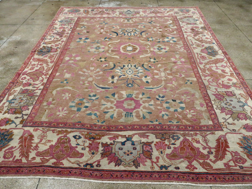 Antique Persian Sultanabad Room Size Carpet, No.27739 - Gss