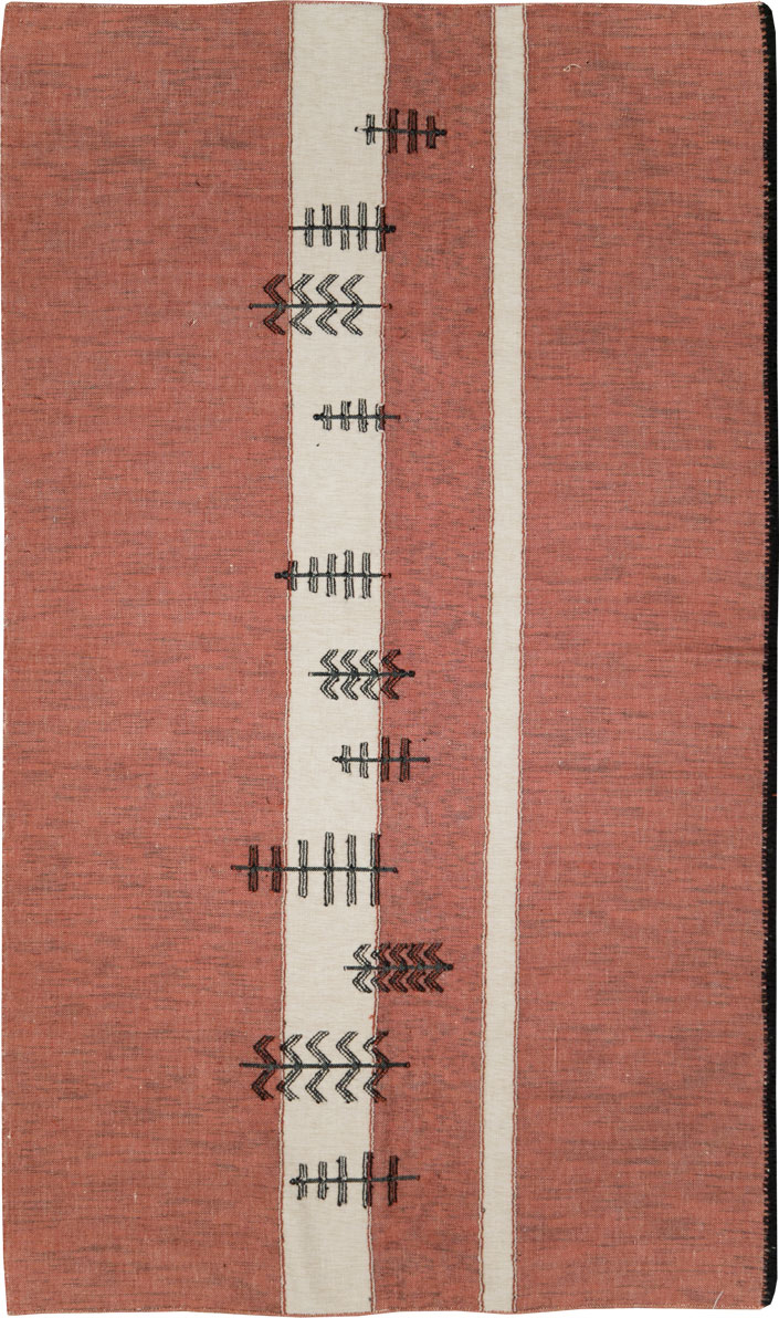 Vintage Ecuadorian Textile Flatweave, No.27742 - Gss