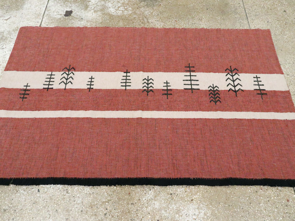 Vintage Ecuadorian Textile Flatweave, No.27742 - Gss