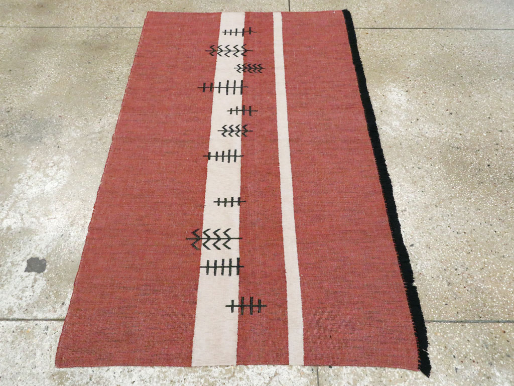 Vintage Ecuadorian Textile Flatweave, No.27742 - Gss
