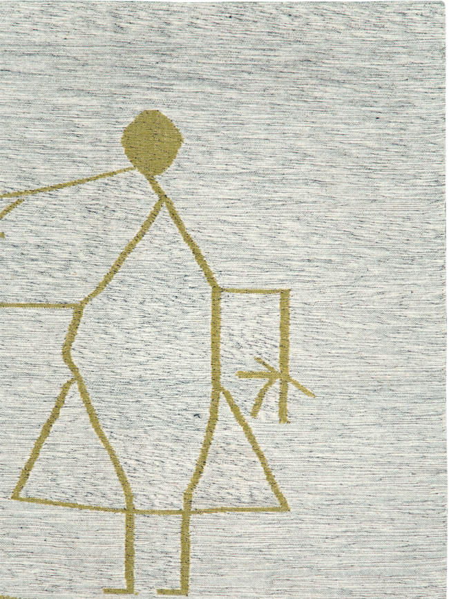 Vintage Ecuadorian Pictorial Textile Flatweave, No.27745 - Gss