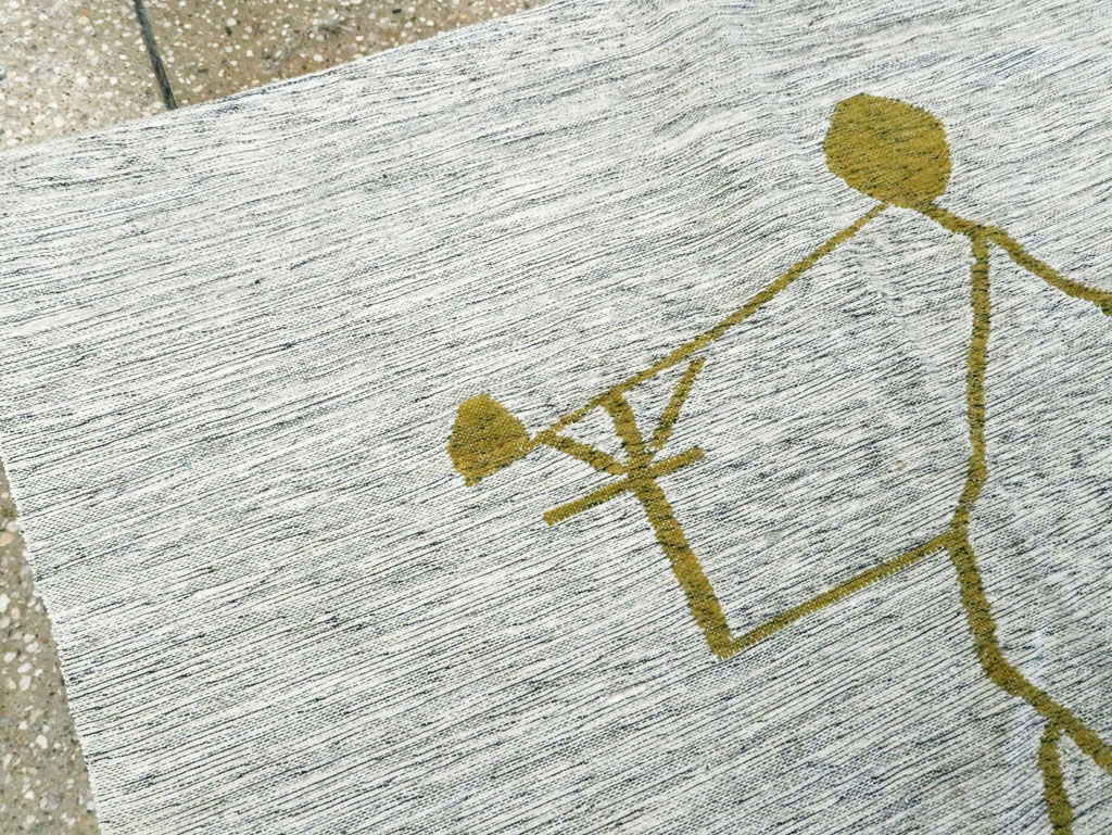 Vintage Ecuadorian Pictorial Textile Flatweave, No.27745 - Gss