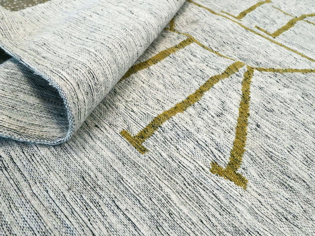 Vintage Ecuadorian Pictorial Textile Flatweave, No.27745 - Gss