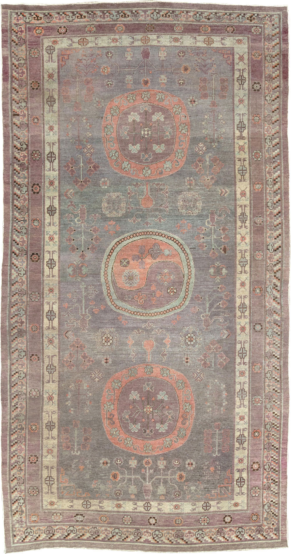 Antique East Turkestan Khotan Gallery Carpet, No.27747 - Gss
