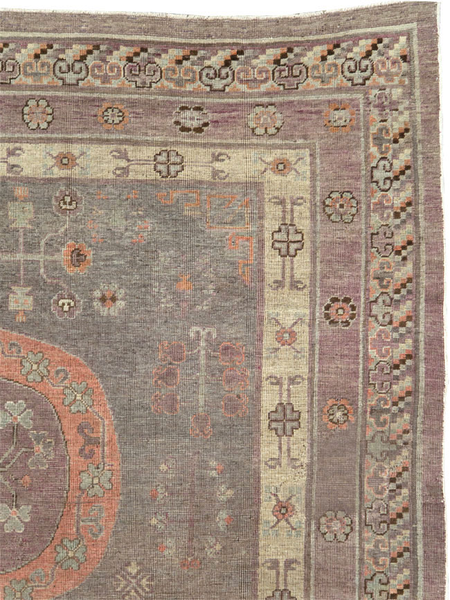 Antique East Turkestan Khotan Gallery Carpet, No.27747 - Gss