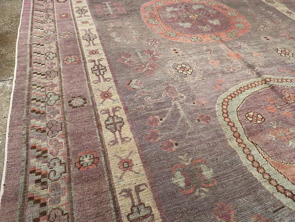 Antique East Turkestan Khotan Gallery Carpet, No.27747 - Gss