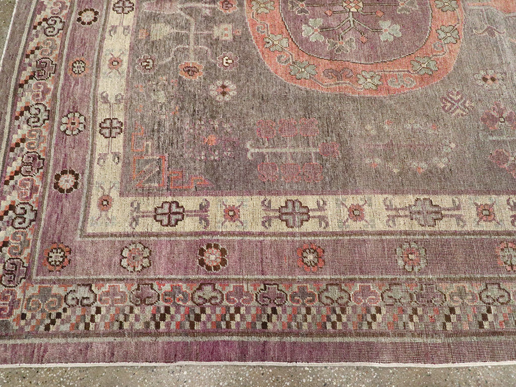 Antique East Turkestan Khotan Gallery Carpet, No.27747 - Gss