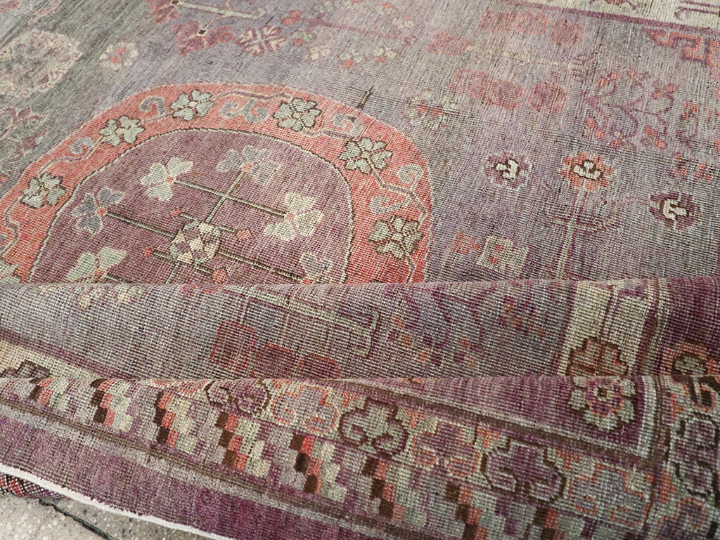 Antique East Turkestan Khotan Gallery Carpet, No.27747 - Gss