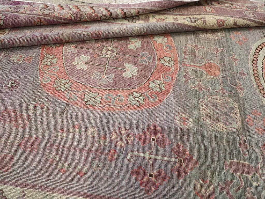 Antique East Turkestan Khotan Gallery Carpet, No.27747 - Gss
