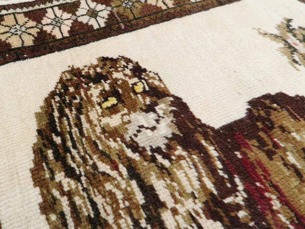 Vintage Anatolian Pictorial Rug, No.27749 - Gss