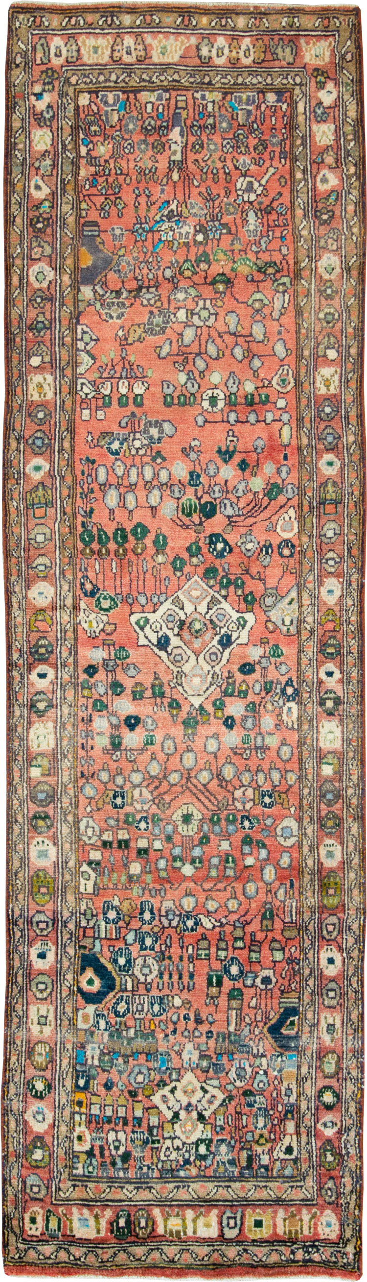 Vintage Persian Mahal Small Runner, No.27760 - Gss
