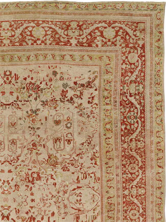 Antique Persian Mahal Oversize Carpet, No.27764 - Gss