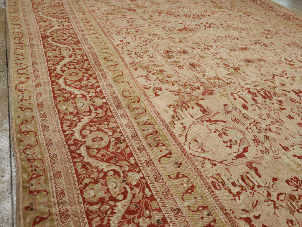 Antique Persian Mahal Oversize Carpet, No.27764 - Gss