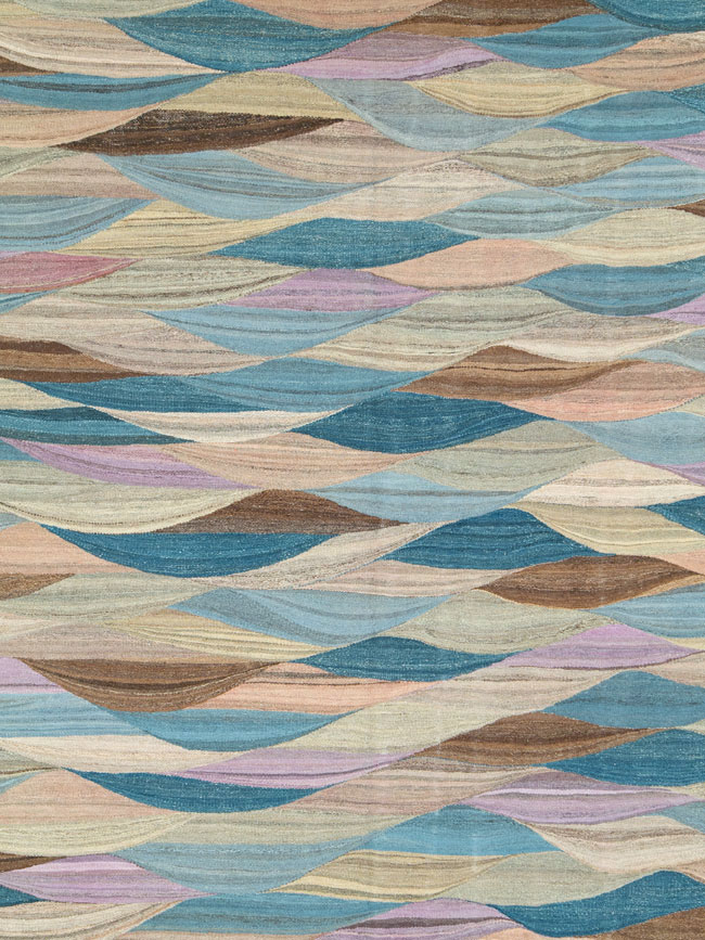 Modern Swedish Inspired Turkish Flatweave, No.27766 - Gss