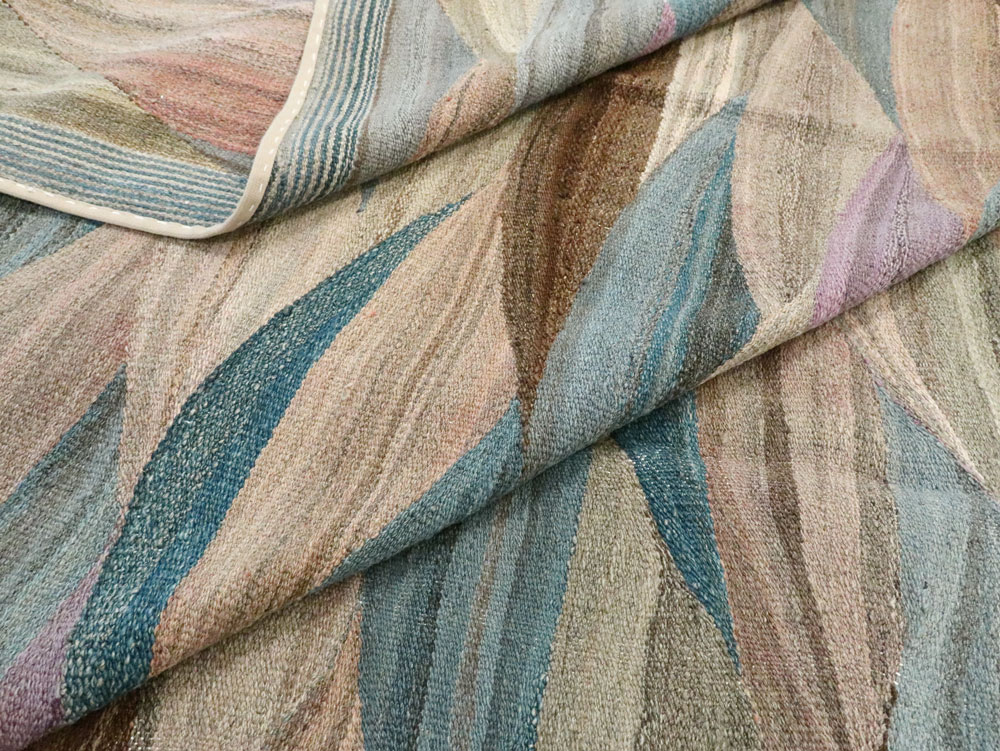 Modern Swedish Inspired Turkish Flatweave, No.27766 - Gss