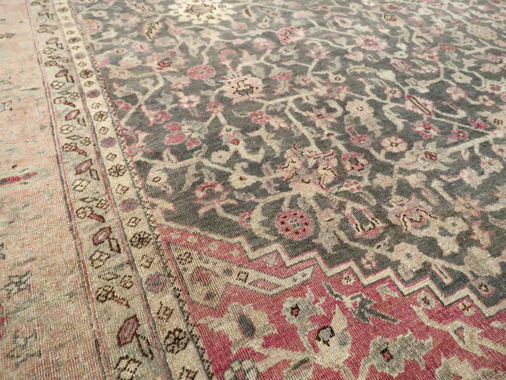 Antique Persian Tabriz Room Size Carpet, No.27774 - Gss