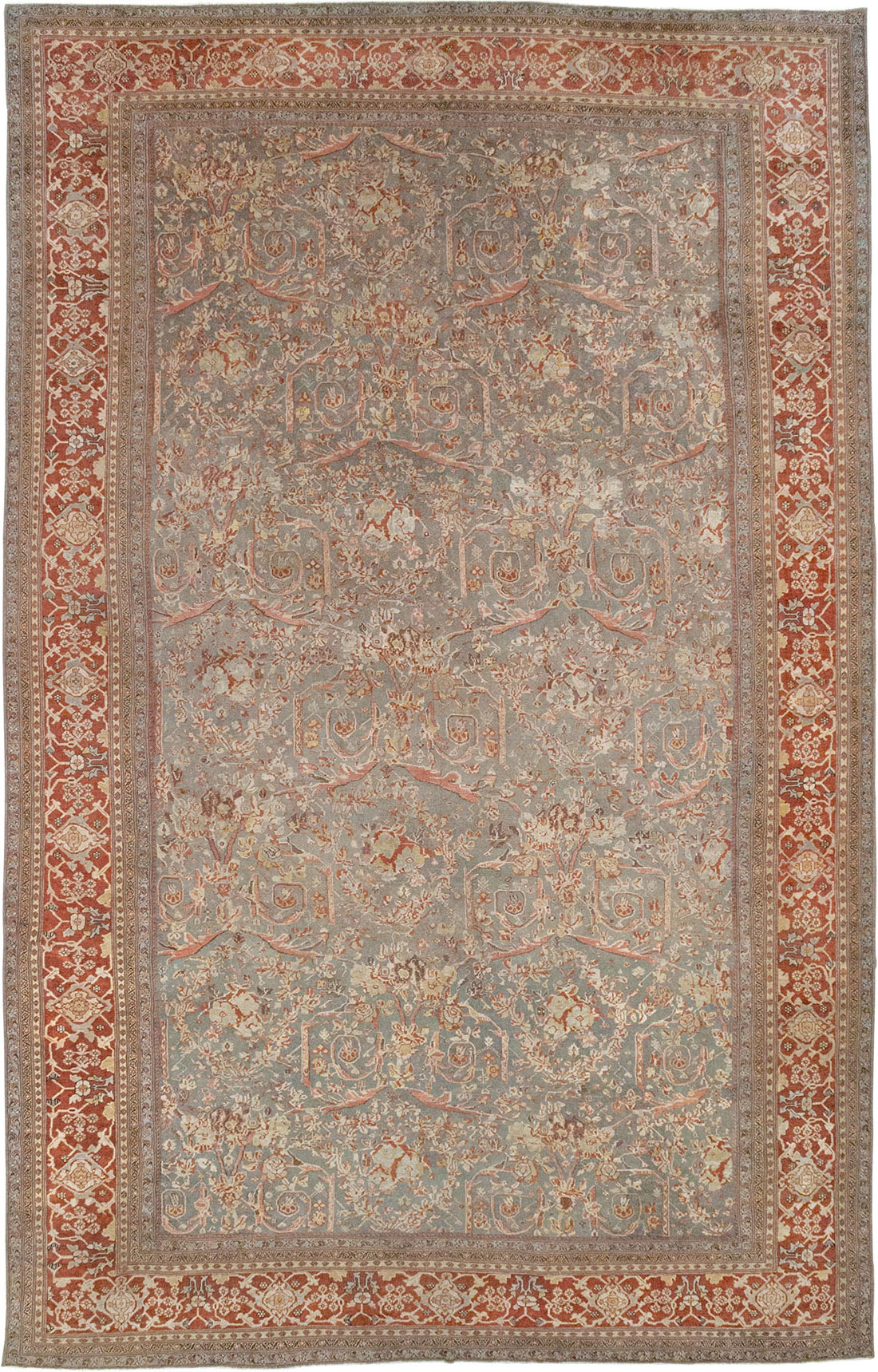 Antique Persian Mahal Oversize Carpet, No.27778 - Gss