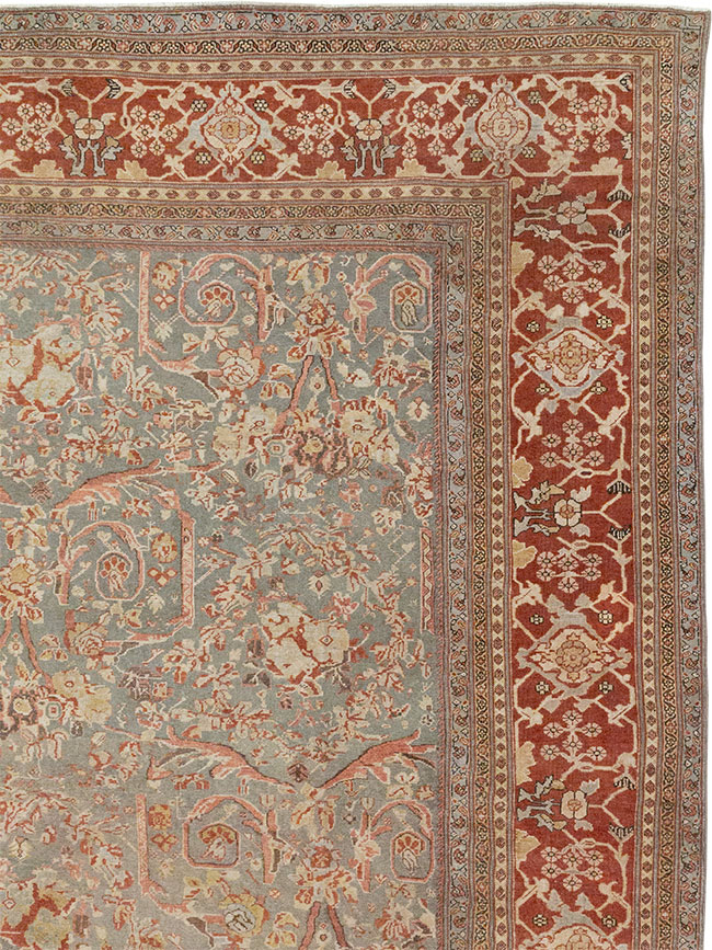 Antique Persian Mahal Oversize Carpet, No.27778 - Gss