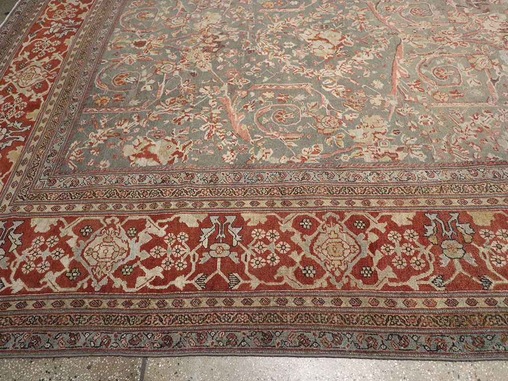 Antique Persian Mahal Oversize Carpet, No.27778 - Gss