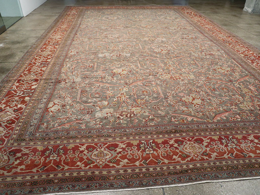 Antique Persian Mahal Oversize Carpet, No.27778 - Gss