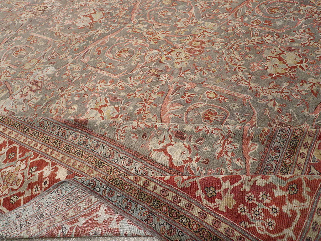 Antique Persian Mahal Oversize Carpet, No.27778 - Gss