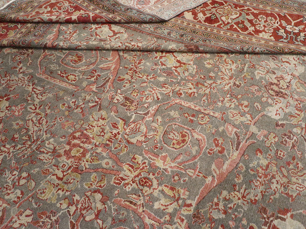 Antique Persian Mahal Oversize Carpet, No.27778 - Gss