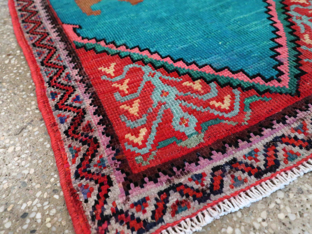 Vintage Pictorial Hamadan Rug, No.27780 - Gss